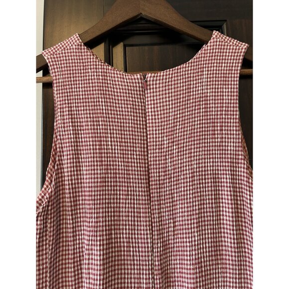 Express Red & White Gingham Dress – Classic Sundress Chic Fit Flirty Summer Styl - Picture 6 of 9